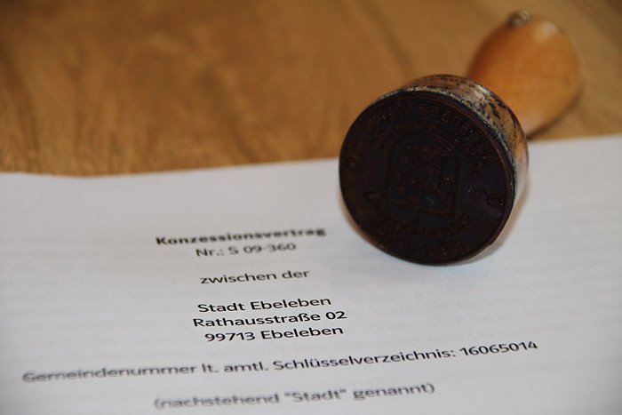 Bild: Konzessionsvertrag abgeschlossen