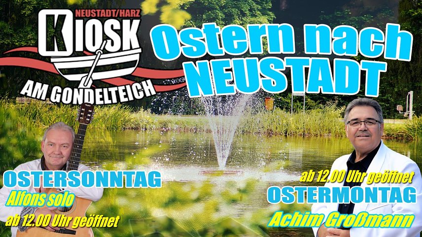 Bild: Am Ostersonntag wird am Neust&auml;dter Gondelteich die Saison er&ouml;ffnet
