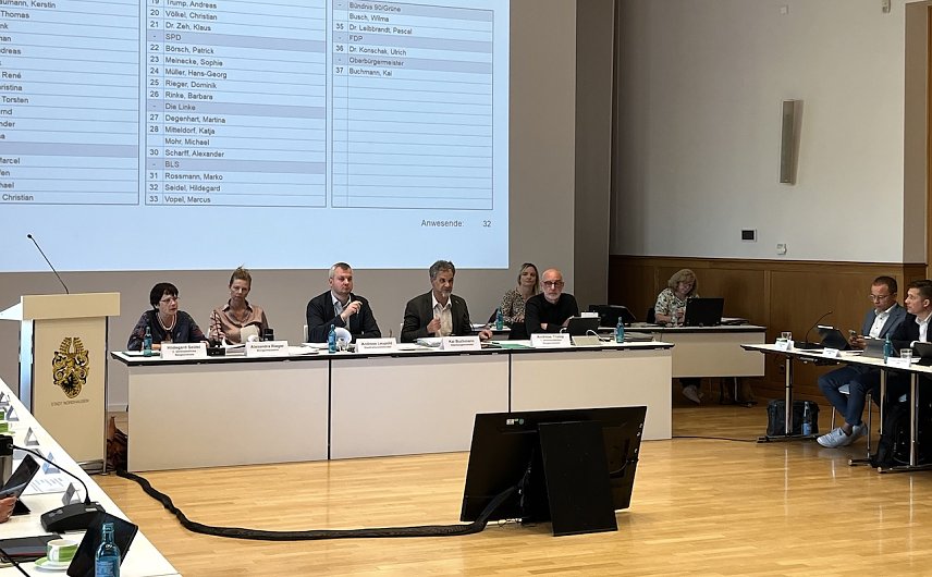 Bild: Abstimmungsmarathon heute im Stadtrat Nordhausen
