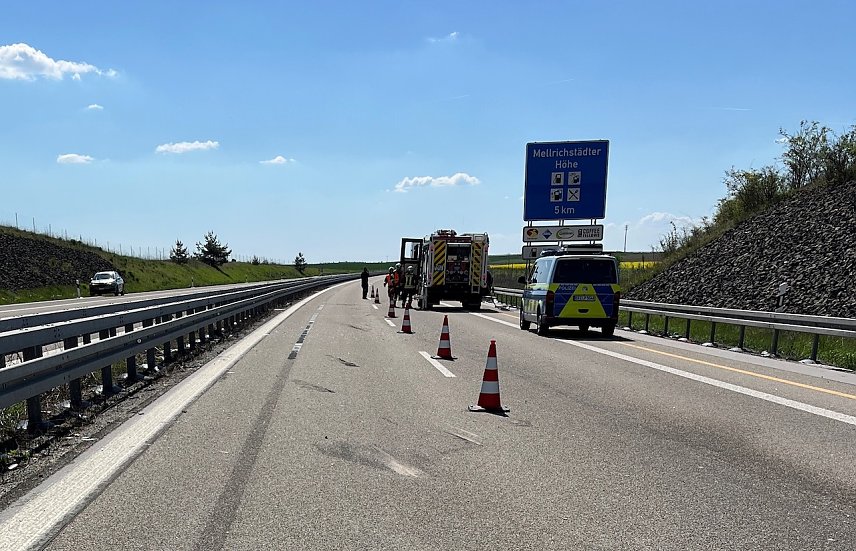 Bild: Auffahrunfall auf der A 71