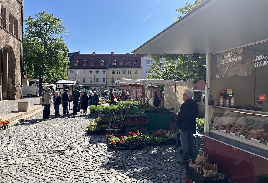 Bild: Geranienmarkt in Nordhausen