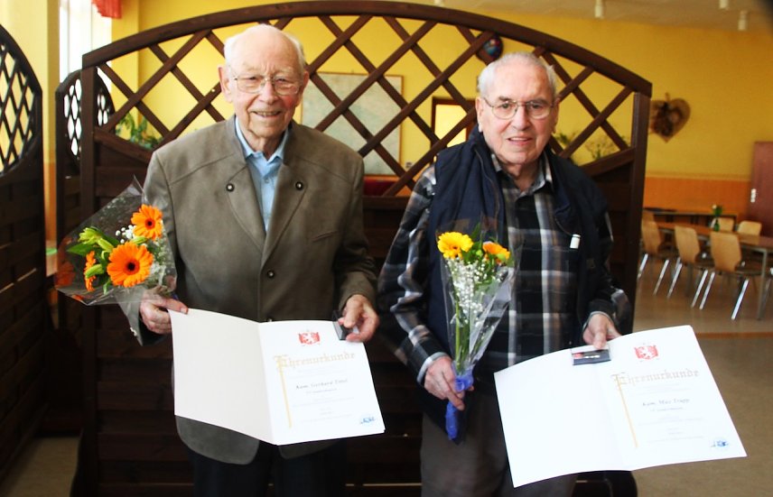 Bild: v.l. Gerhard Tittel, Max Trapp