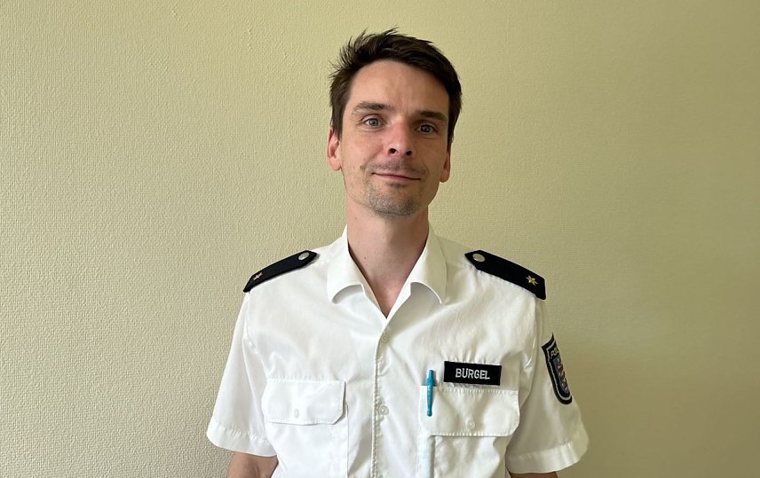 Bild: Polizeirat Marcus B&uuml;rgel ist der oberste Polizist des Landkreises 