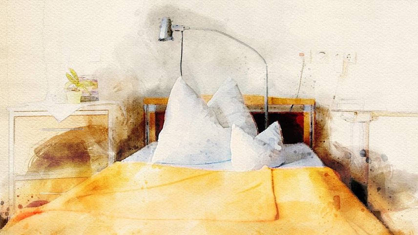 Bild: Zimmer im Hospiz Haus Geborgenheit
