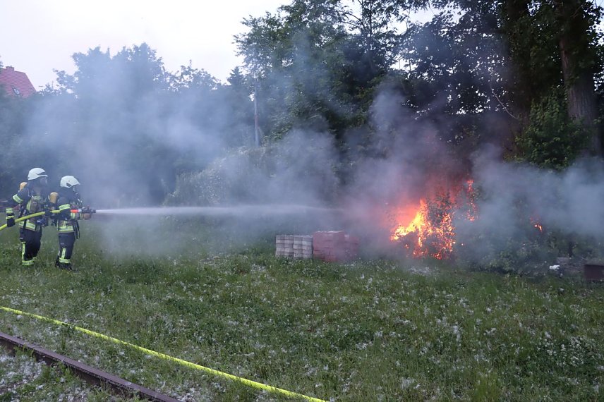 Bild: Feuerwehreinsatz am Ostbahnhof