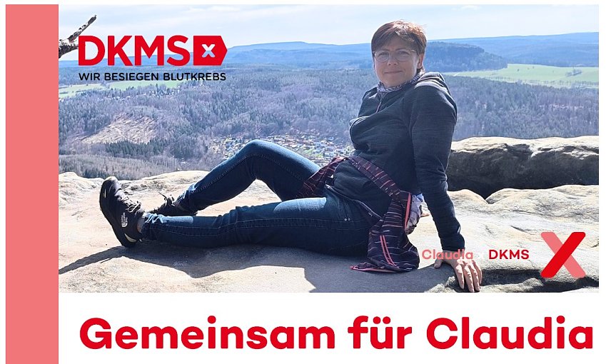 Bild: Claudia aus Harztor sucht nach einem passendem Knochemarksspender
