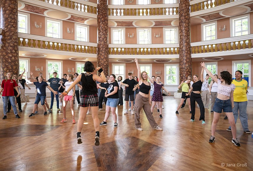 Bild: Proben zum Musical "Musical-Helden" im Achteckhaus in Sondershausen