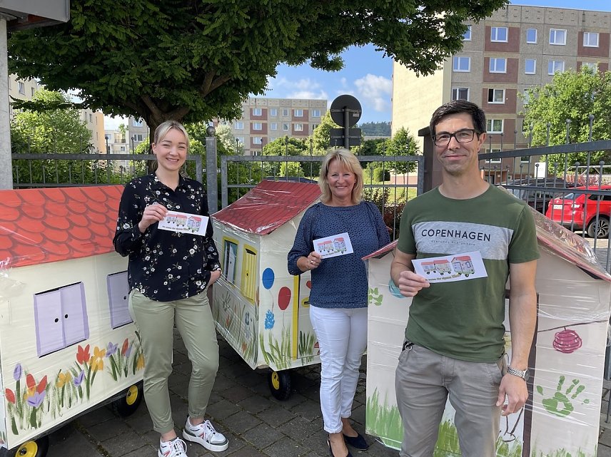 Bild: Melanie Erfurth, Andrea K&ouml;hler und Christopher Schwind zogen die Gewinnerlose