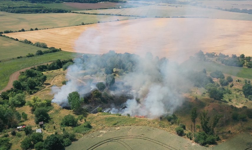 Bild: Vegetationsbrand heute Morgen