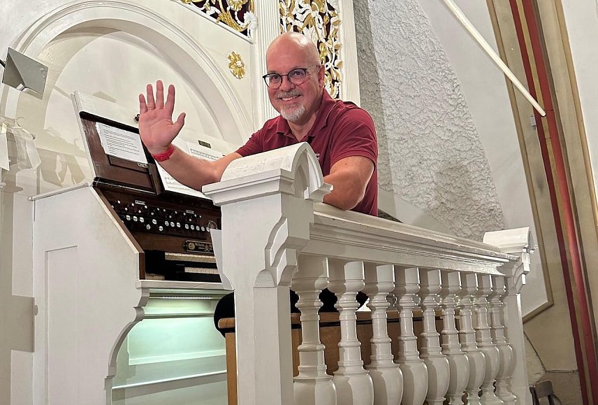 Bild: Organist Christian Kropp