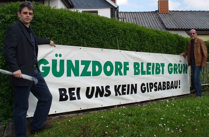 Bild: Gegen Gipsabbau