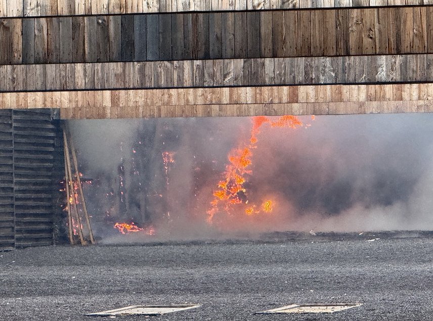 Bild: Brand in der Bundeswehr-Schie&szlig;anlage