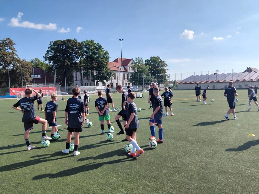 Bild: Feriencamp beim Nachwuchs des FSV Preu&szlig;en Bad Langensalza