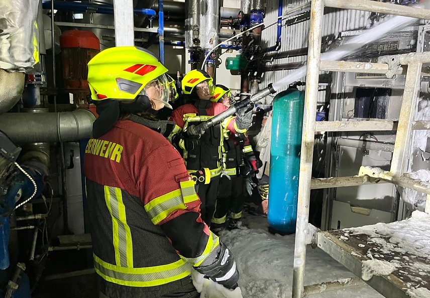 Bild: Brand in einer Biogas-Anlage