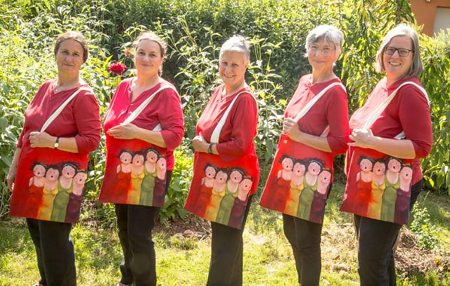 Bild: Das Nordh&auml;user Quintett: Ricarda Knab, Viola Kremzow, Elisabeth Krieger, Claudia Szkaley, Roswitha Spangenberg
