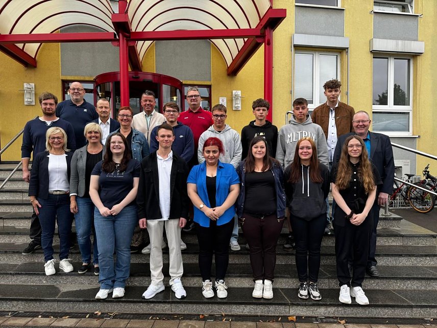 Bild: Herzlich Willkommen hei&szlig;t es f&uuml;r die neuen Auszubildenden in den Unternehmen der Stadtwerke-Nordhausen-Gruppe