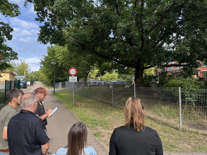 Bild: Schulwegbefahrung der Stadt Nordhausen