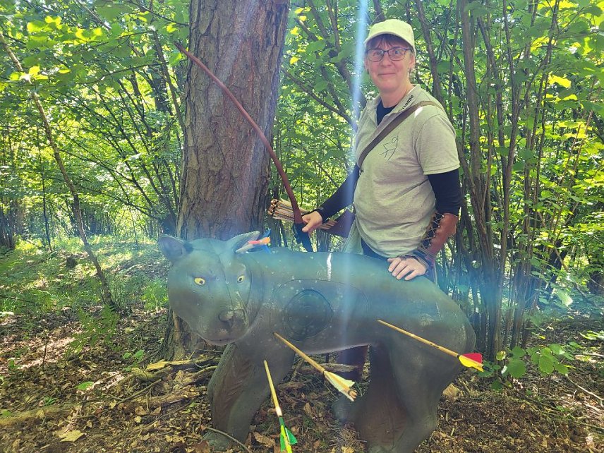 Bild: Susanne Walther war bei der European 3D Archery Championschip  in der Slowakei 