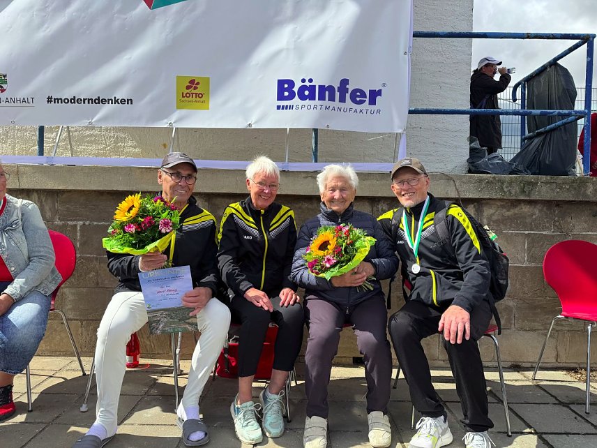 Bild: v.l.: Horst K&ouml;nig, Ruth Hagene, Johanna Quaas, Frank Lahn