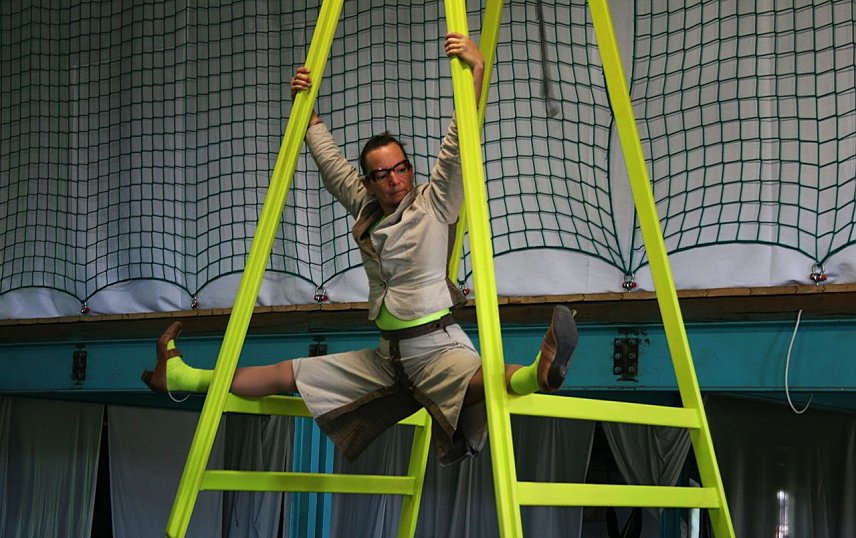 Bild: Das Foto zeigt Jana Korb beim Training.