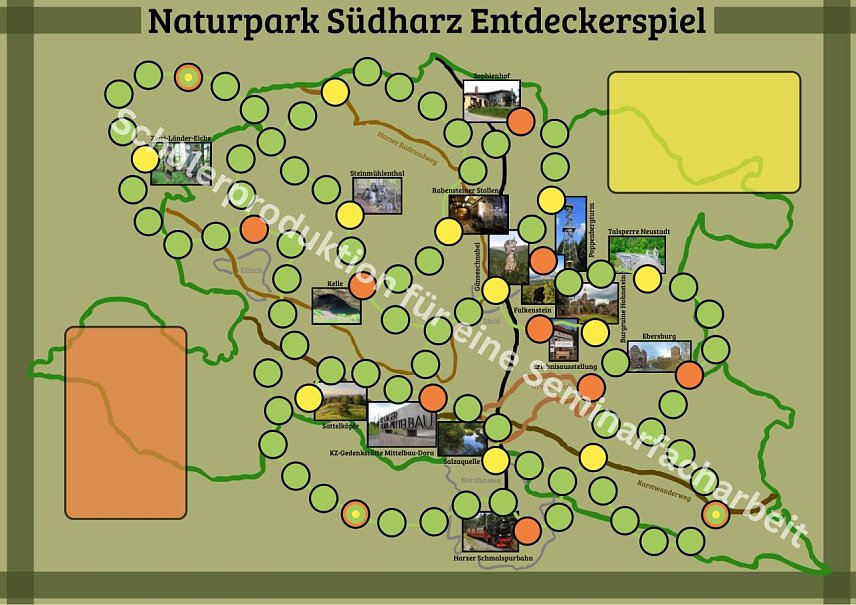 Bild: Entdeckerspiel f&uuml;r den Naturpark S&uuml;dharz
