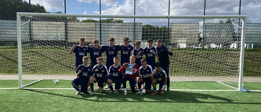 Bild: Die U17 Kicker des Schillergymnasiums wurden Kreismeister
