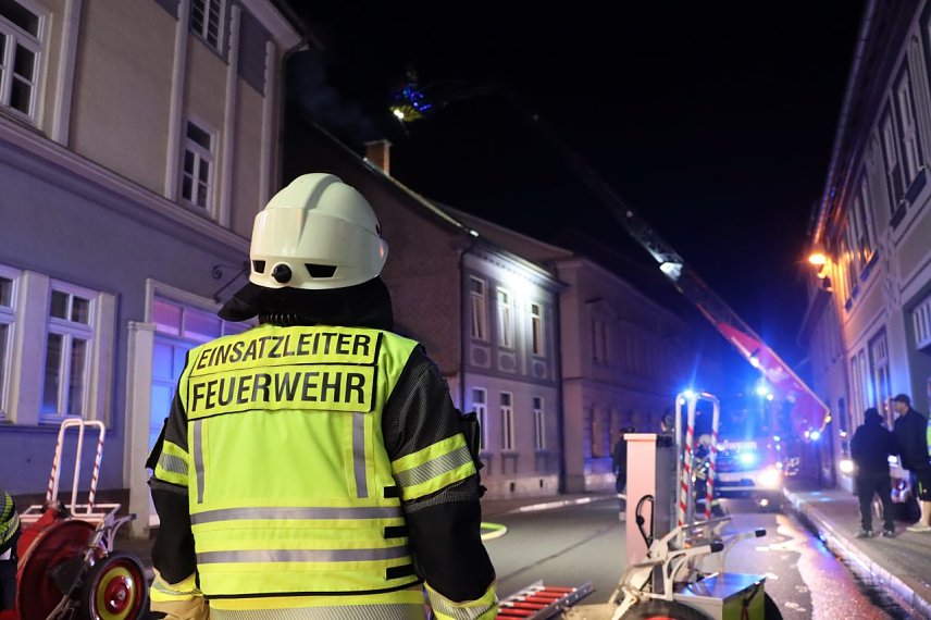Bild: Schornsteinbrand in den Morgenstunden
