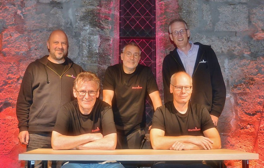 Bild: Roland Lange, Andreas Sack vorne, Christian Dolle, Thomas Böhlendorf, Christoph Lampert (hinten)