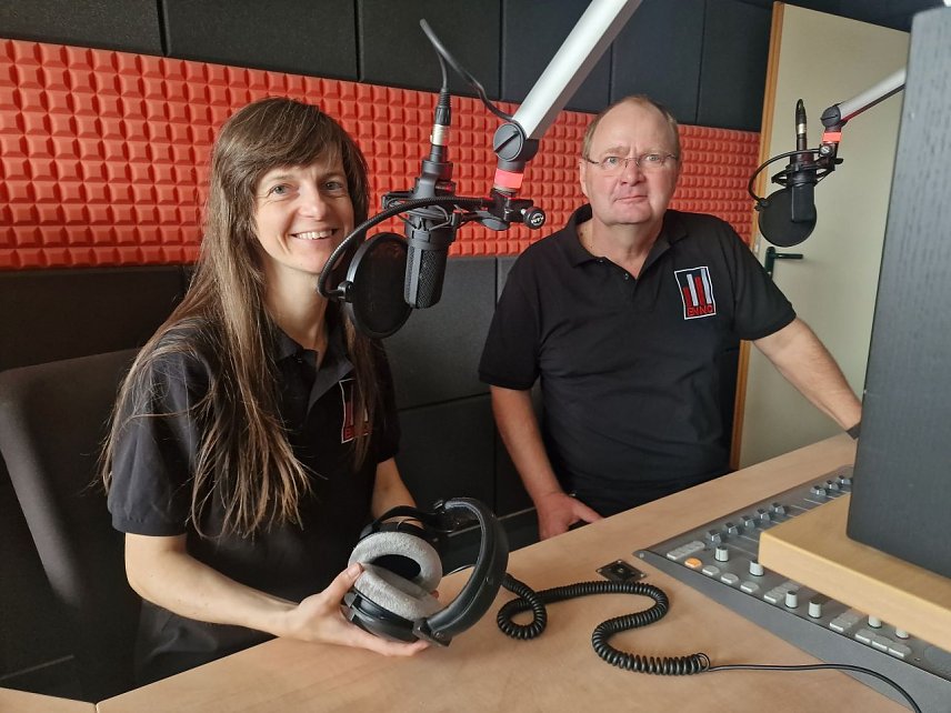 Bild: Die Zwei vom Sender - Auguste Sandner und Peter Jentsch