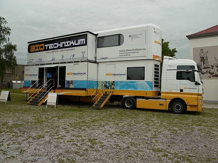 Bild: Der Erlebnistruck des BIOTechnikum