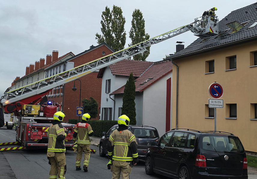 Bild: Brandschutz&uuml;bung am Jugend-Hostel