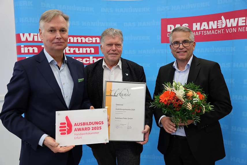 Bild: AusbildungsAward 2025 f&uuml;r das Autohaus Peter