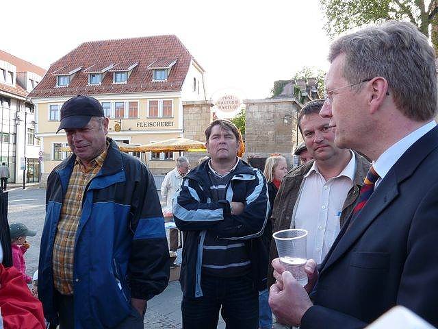 Bild: Christian Wulff 2009 in Sondershausen