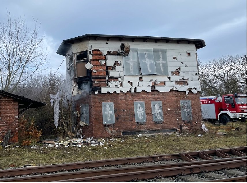 Bild: Stellwerk in Greu&szlig;en
