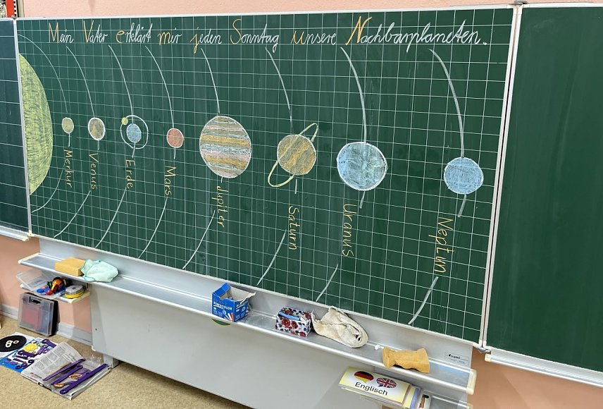 Bild: An der Grundschule Wipperdorf ging es vergangene Woche um Sonne, Mond und Sterne