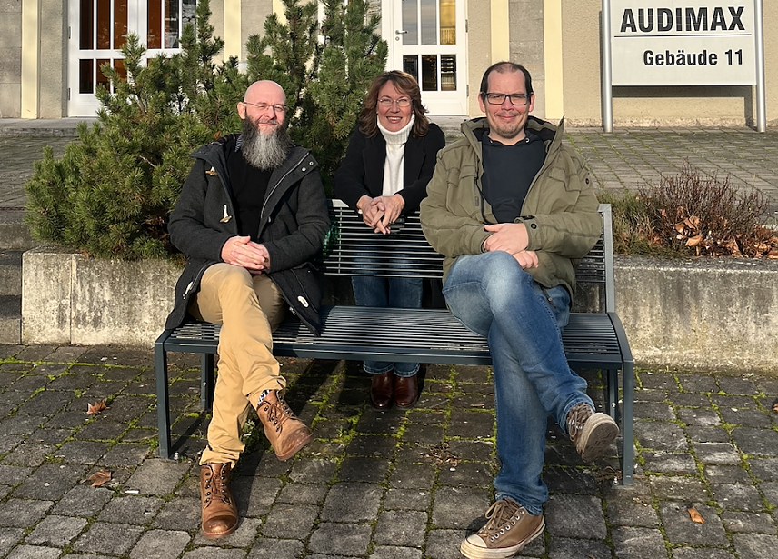Bild:  Leiten das WORT Nord Projekt: (v.l.) Prof. Dr. Maik Arnold, Prof. Dr. Cordula Borbe und Prof. Dr.-Ing. Sebastian Vo&szlig;winckel