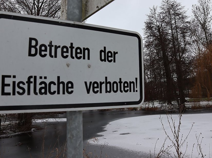Bild: Hinweisschild im Stadtpark