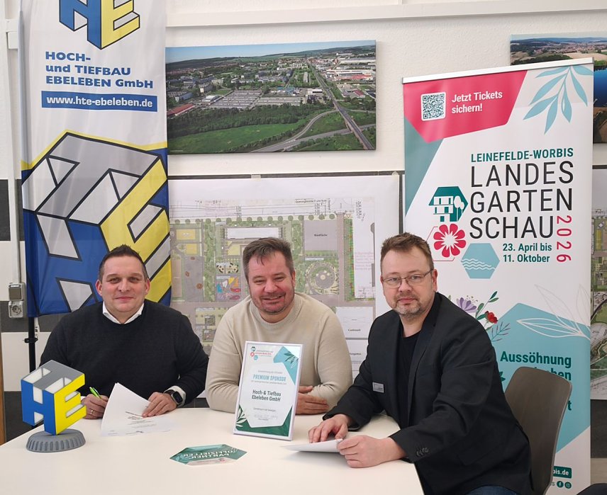 Bild: Die Sponsoren der Landesgartenschau in Leinefelde