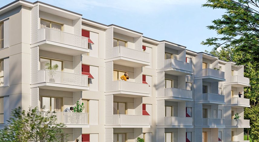 Bild: Entwurf eines Neubaublocks in Nordhausen Nord