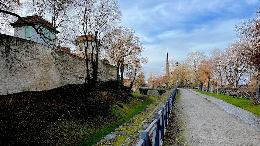 Bild: Die Stadtmauer von M&uuml;hlhausen