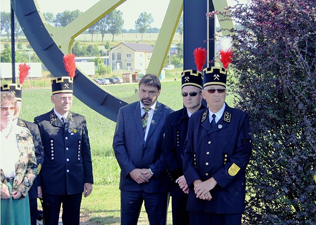 Bild: Kranzniederlegung Bergmannstag