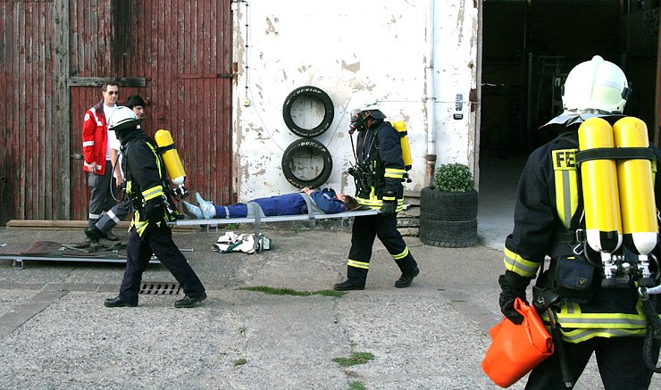Bild: Feuerwehr&uuml;bung Berka