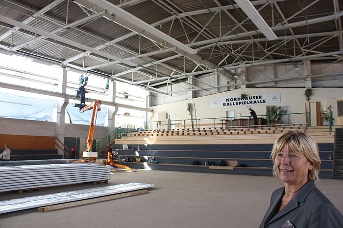Bild: Rinke in der Ballspielhalle