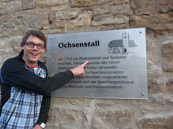 Bild: Christoph Sieber im Ochsenstall