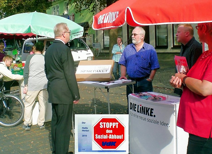Bild: Protest in Artern