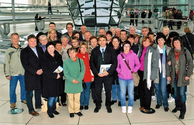 Bild: Zu Besuch im Bundestag