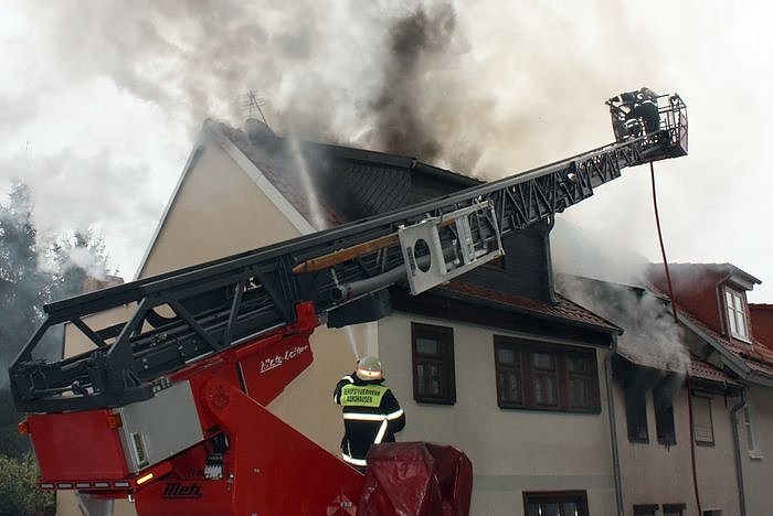 Bild: Feuer in der Altstadt