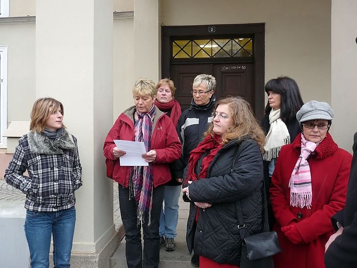 Bild: Fahnenaktion in Sondershausen