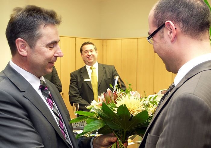 Bild: Blumen f&uuml;r den Filialleiter