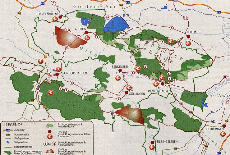 Bild: Naturparkplan Kyffh&auml;user